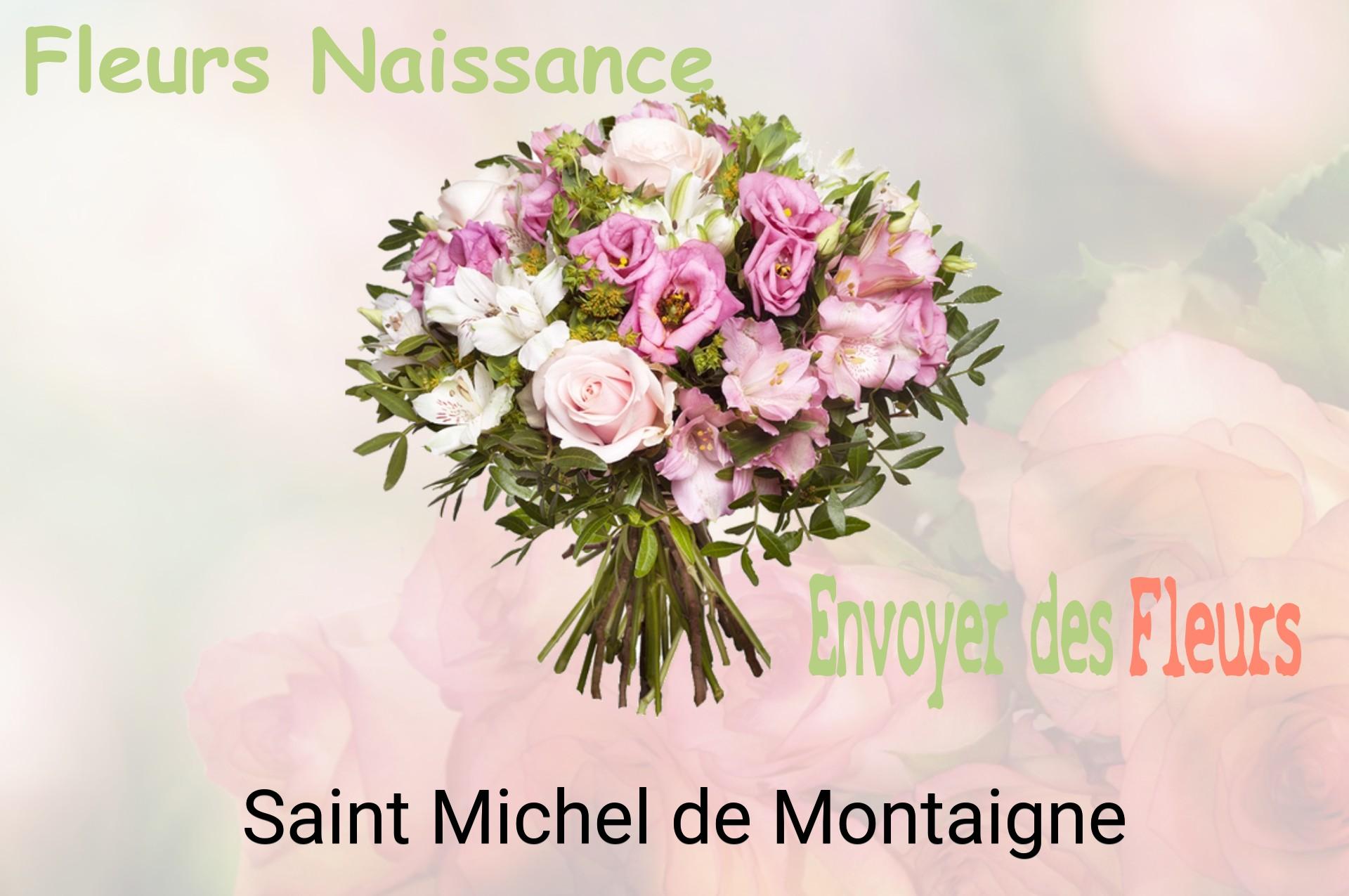 Bouquet de fleurs de naissance livré à Saint-Michel-de-Montaigne